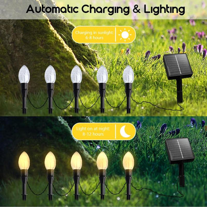 10’lu Güneş Enerjili Bahçe Spot Lambası