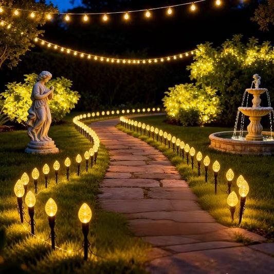 10’lu Güneş Enerjili Bahçe Spot Lambası