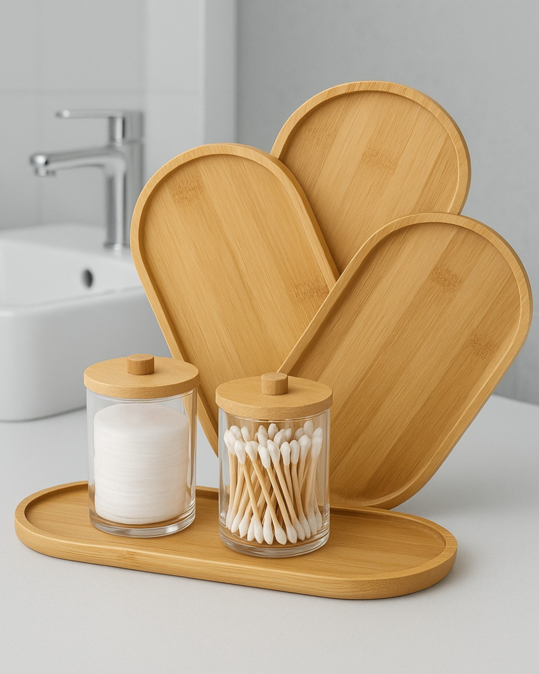 Bambu Oval Sunum Ve Servis Tepsisi  23 x 12 cm