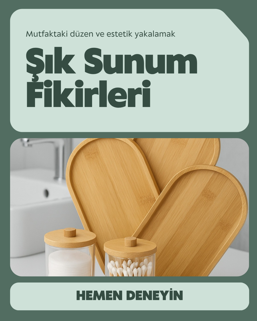 Bambu Oval Sunum Ve Servis Tepsisi  23 x 12 cm